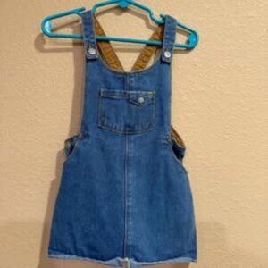 Zara denim overall dress 2-3